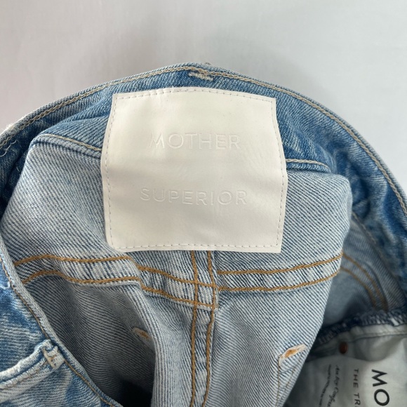 Mother Denim The Trickster Ankle Straight Leg Jean in An Icy Confession Size 26 - Picture 8 of 14